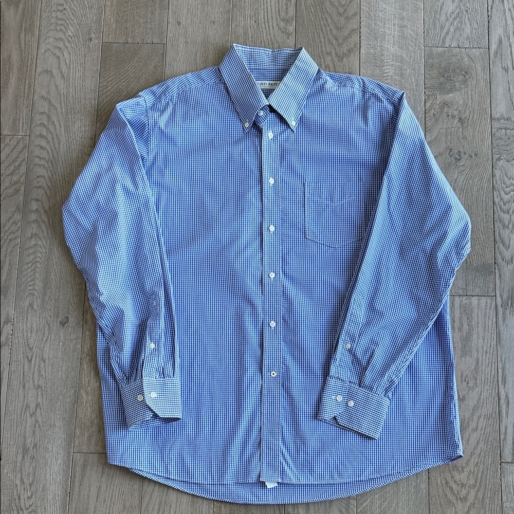 Jacques Britt Blue Checkered Shirt XXL